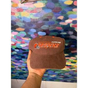 Vintage 90s 2000s Cleveland Browns Brown Orange Adjustable Strap hat